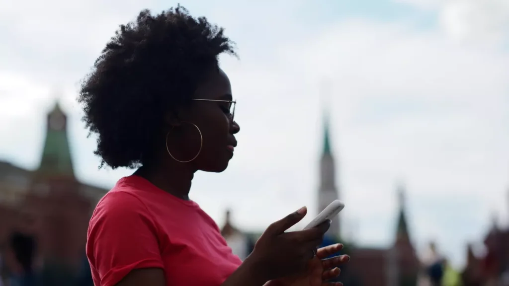Tourists in Moscow. Red Square